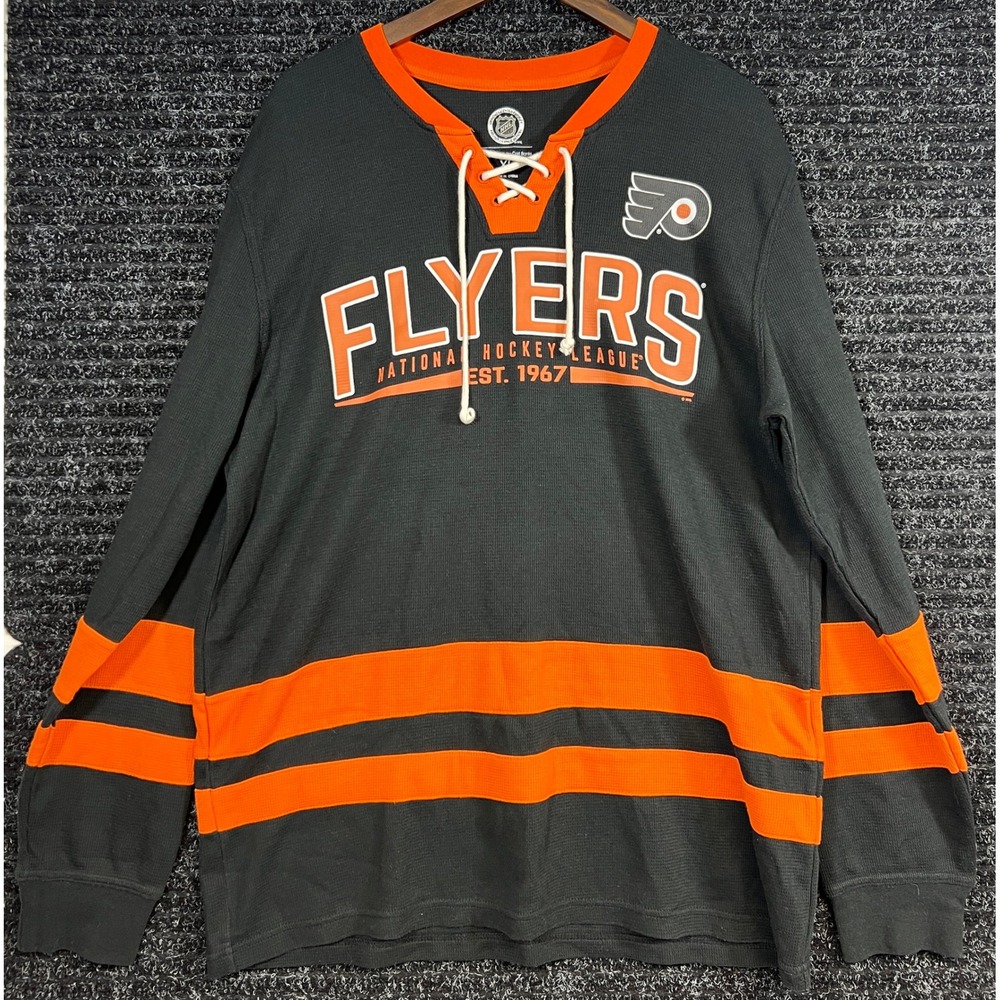 Y2K G-III Sports Philadelphia Flyers NHL Hockey Jersey Long Sleeve XL